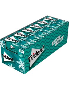 Chicles Trident Extreme Menthol - Menta sin Azúcar | 24 Ud. x 14g