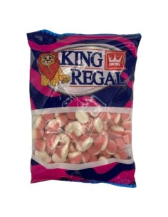 Gominolas Besos de Fresa y Nata, Bolsa de 1Kg - King Regal: Tu Dulce Favorito