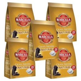 5 Unidades de Café NATURAL Marcilla, 28 monodosis SENSEO