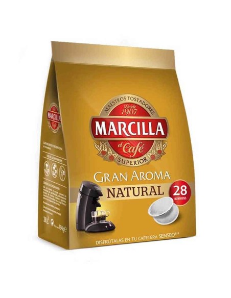 Café  NATURAL Marcilla, 28 monodosis  SENSEO
