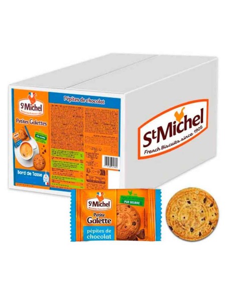Galletas St Michel con chocolate - Caja de 200 unidades (700g)