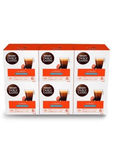 Descafeinado Cafe Lungo 6 cajas de 16 cápsulas Dolce Gusto