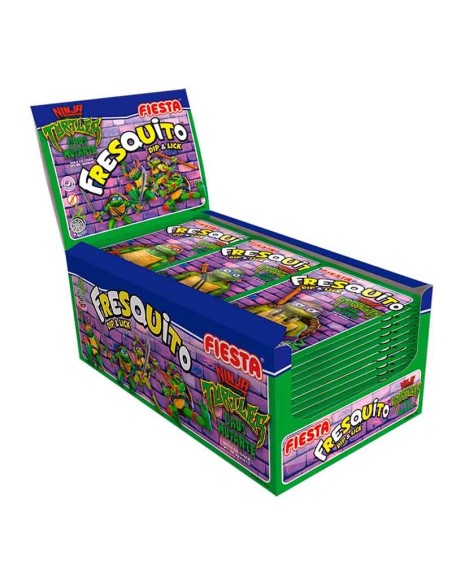 Fresquito Pintalenguas   Ninja Turtles  40 sobres de 17 gr  Fiesta