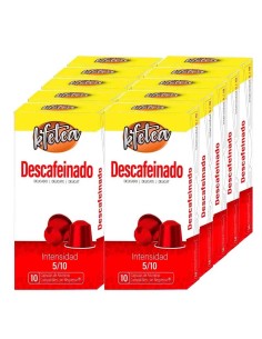 10 cajas de Descafeinado Kfetea Nespresso 100 cápsulas