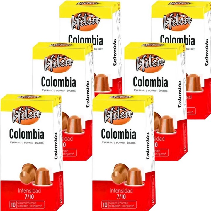 Colombia compatibles Nespresso 60 capsulas Kfetea
