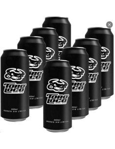 8 botes de Toro Loco energy drink 500 ml. Bebida energética