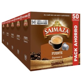 Café Fuerte Saimaza 5 Cajas PACK AHORRO 250 cápsulas de aluminio compatibles Nespresso