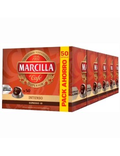 Intenso Marcilla 5 cajas de 50 cápsulas compatibles con Nespresso