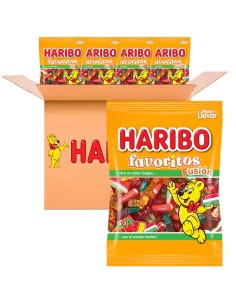 Favoritos Fusion de Haribo Caja de 18 ud x 90 gr de gominolas