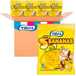 Bananas Vidal  14 bolsas de 90 gr de gomonolas