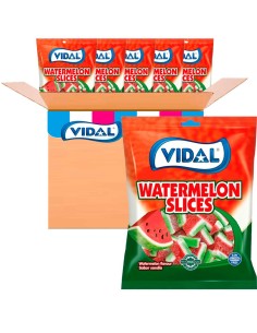 Tajadas Sandia  Vidal  90 gramos caja 14 unidades