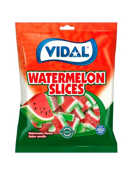 Comprar Tajadas Sandia Vidal 90 gramos en formato caja 14 unidades