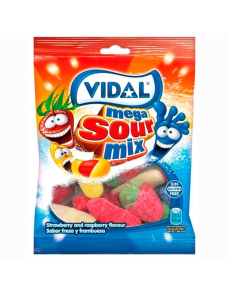 Mega sour Mix Vidal  90 gramos bolsa