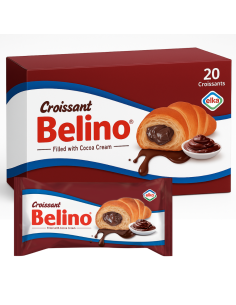 Croissants rellenos de Chocolate Belino , caja de 20 unidades de 60 gr
