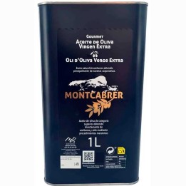 Aceite Montcabrer  Virgen Extra 1 litro procedencia Comunidad Valenciana