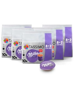 Pack 5 cajas de Chocolate Milka en cápsulas 10 Tdisc para el sistema de capsulas Tassimo 8711000500583