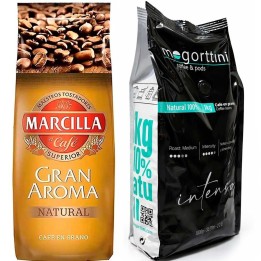 Gran Aroma Natural y Mogorttini Intenso 2kg de café en grano
