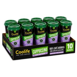 10 Cappuccino Sin Lactosa  Coolife 230 ml RTD