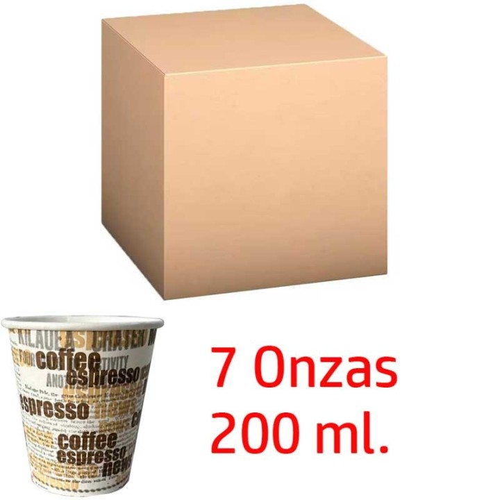 1000 Vasos de un solo uso de 7 onzas - 200 ml