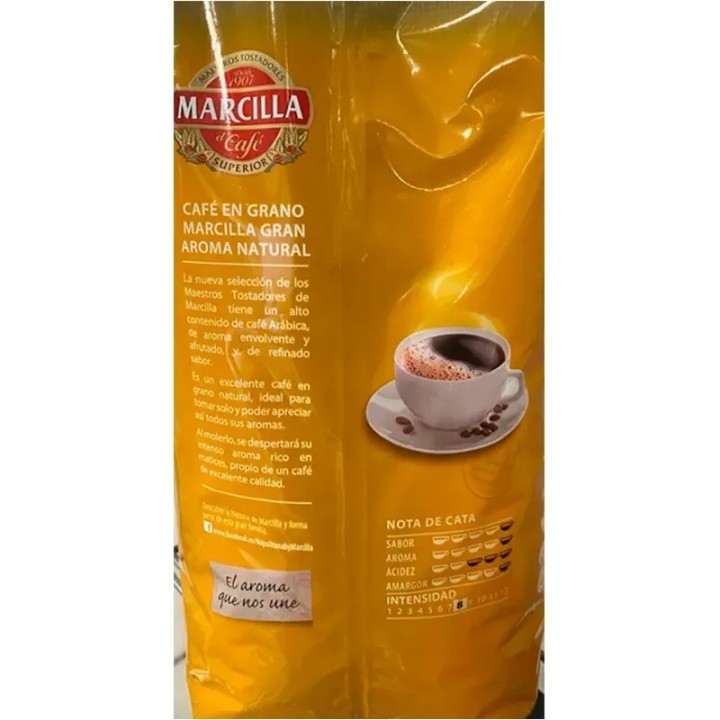 Marcilla Marcilla Gran Aroma Natural 1k – Café en Grano