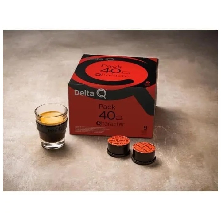 Pack XL Qharacter, espresso intensidad 9, 40 cápsulas D
