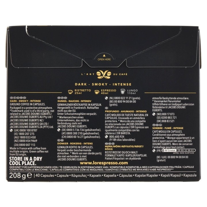 Onyx L'OR 40 Cápsulas Nespresso®