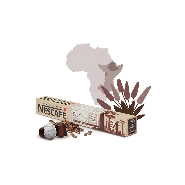 Africas Ristretto Nescafé. 120 cápsulas Nespresso®