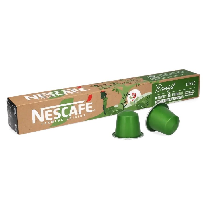 Brazil Lungo Nescafé. 120 cápsulas Nespresso®