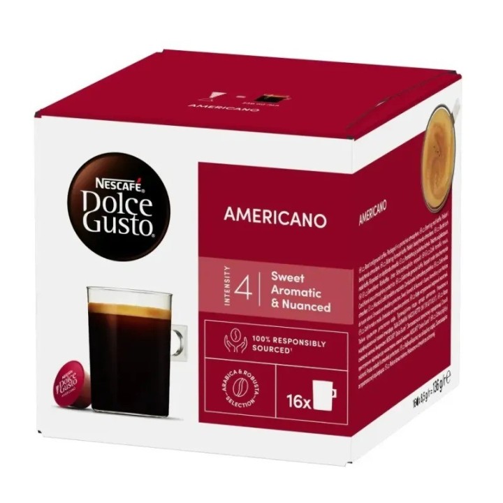 Café Americano 6 cajas de 16 cápsulas Dolce Gusto®