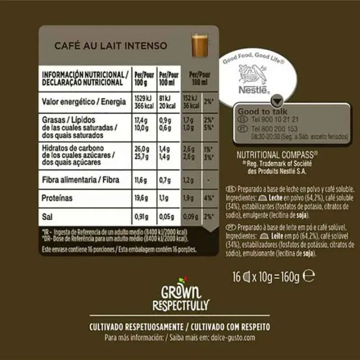 Café con Leche Intenso 48 cápsulas Dolce Gusto®