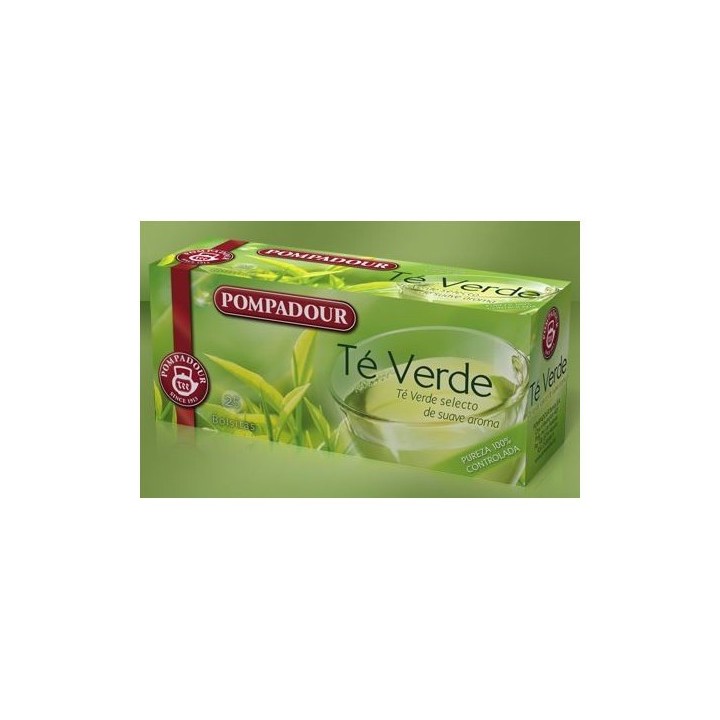 Infusión Té Verde Pompadour 100 Bolsitas Especial Host – ...