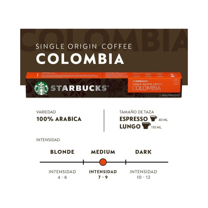 Master Colombia Starbucks 120 cápsulas Nespresso®