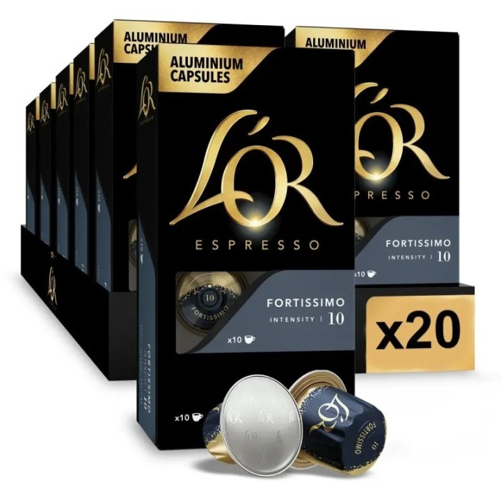 Fortissimo L'or 20 cajas 200 cápsulas Nespresso®