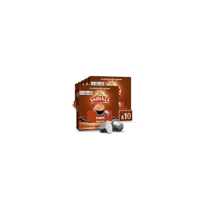FUERTE Saimaza 10 cajas de 20 cápsulas Nespresso®