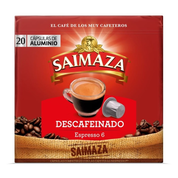 DESCAFEINADO Saimaza 10 cajas 20 cápsulas Nespresso®