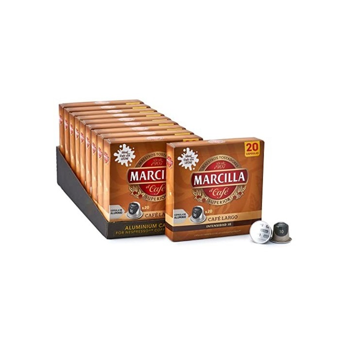 Café Largo Marcilla 10 cajas d 20 cápsulas Nespresso®