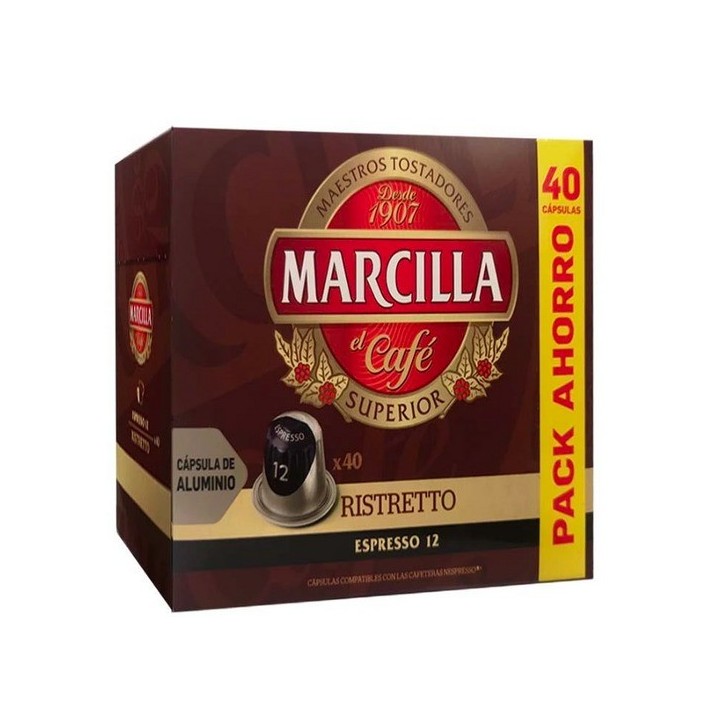 Ristretto Marcilla 5 cajas de 40 cápsulas Nespresso®