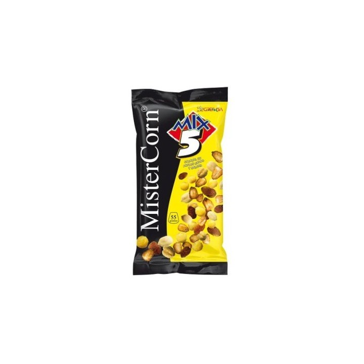 Mister Corn Mix 5 de Grefusa. Caja de 24 unidades de 48