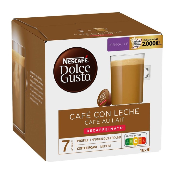 Descafeinado Café con Leche 48 cápsulas Dolce Gusto®