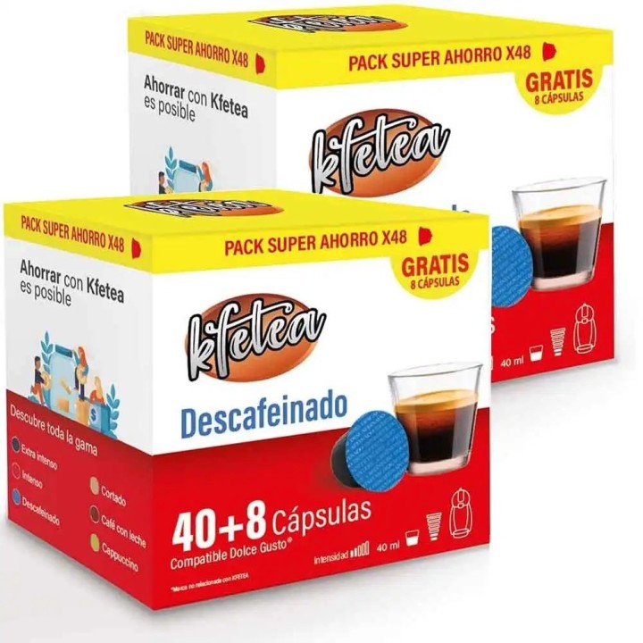 Descafeinado Kfetea 4 cajas de Dolce Gusto®
