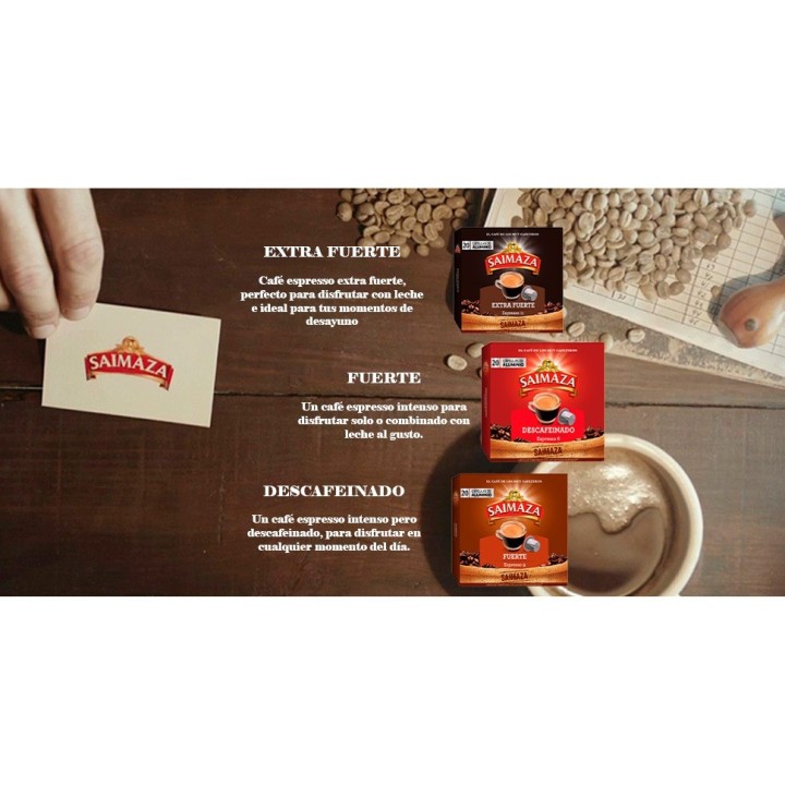 DESCAFEINADO Saimaza 10 cajas 20 cápsulas Nespresso®