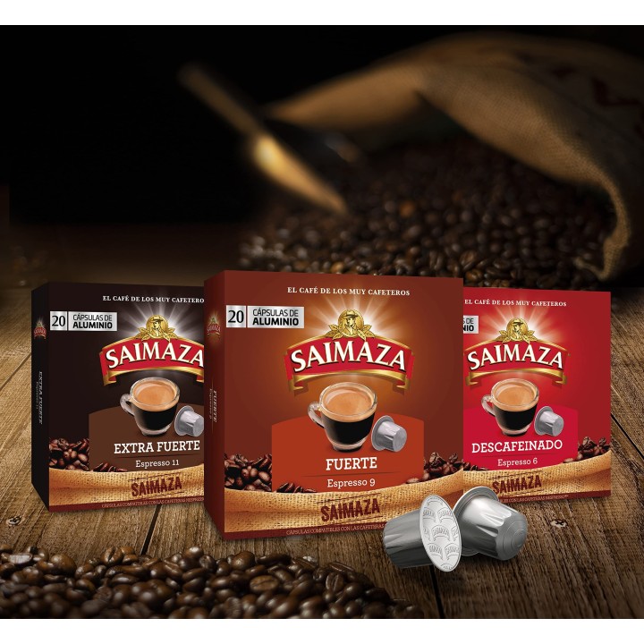 DESCAFEINADO Saimaza 10 cajas 20 cápsulas Nespresso®