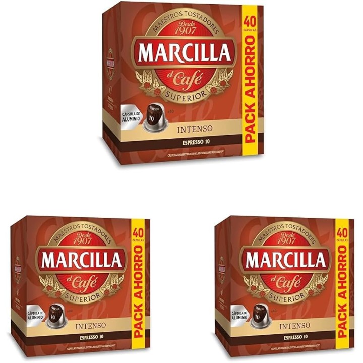 Intenso Marcilla 5 cajas de 40 cápsulas Nespresso®