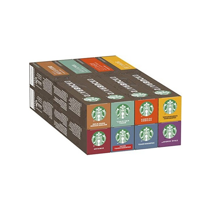 Starbucks Selección 8 tubos 80 cápsulas Nespresso®