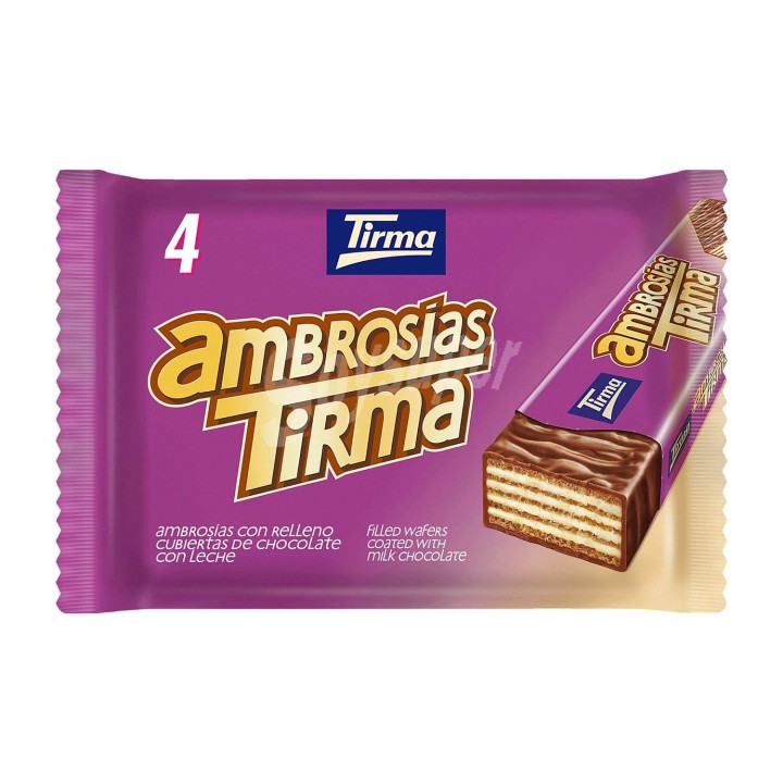 Ambrosia Chocolate con leche Tirma, caja 35 unidades