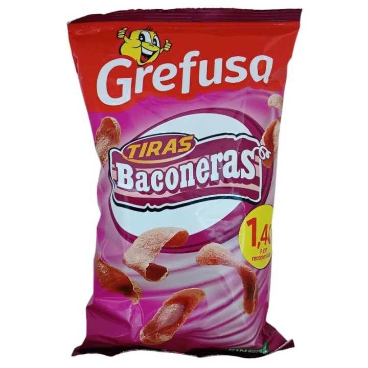 Tiras Baconeras Grefusa caja 30 unidades de 33 gramos