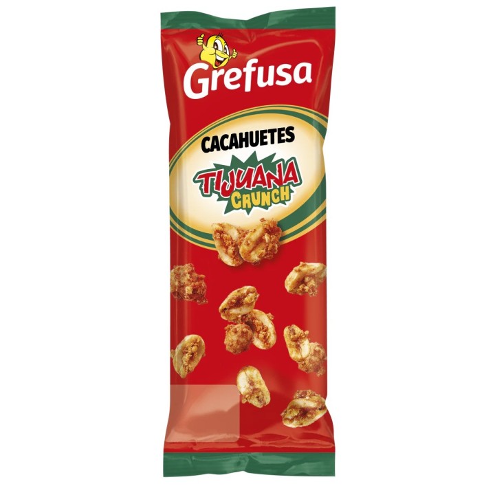 Cacahuetes crujientes Grefusa Tijuana 49 bolsas de 45 g