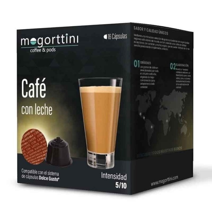 Cafe con leche Mogorttini 4 ca 16 cápsulas Dolce Gusto®