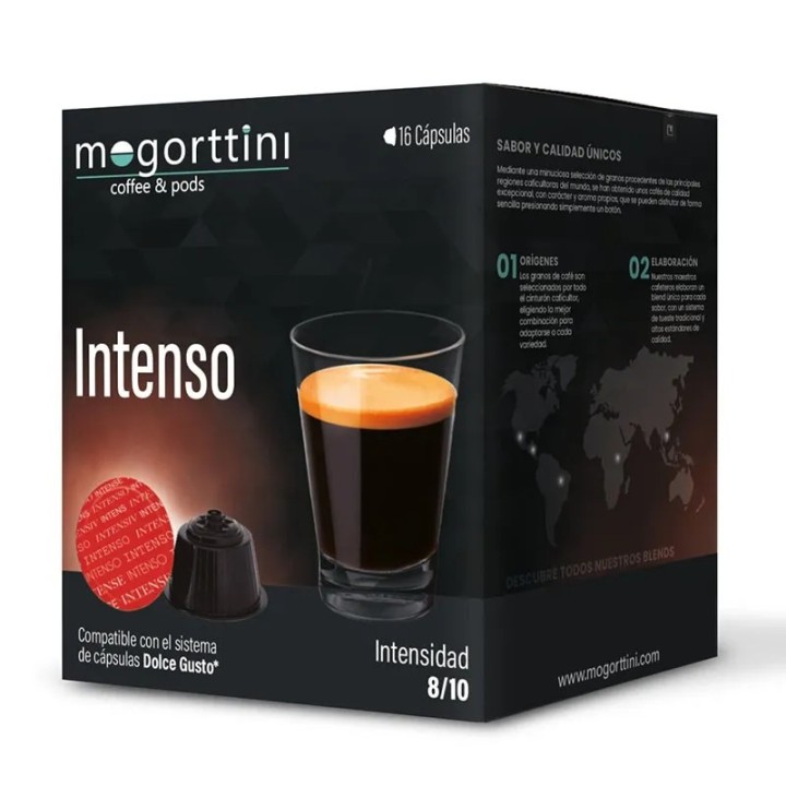 Intenso Mogorttini 4 cajas de 16 cápsulas Dolce Gusto®