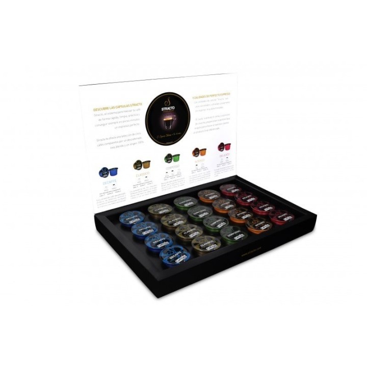 Stracto Profesional Black, 96 cápsulas de 8gr compatibl